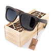 Bobobird Men's Retro Wooden Bamboo Sunglasses Square Piltor Summer Style Luxulry Brand Design Polaroid Sun Glasses in Gift Box