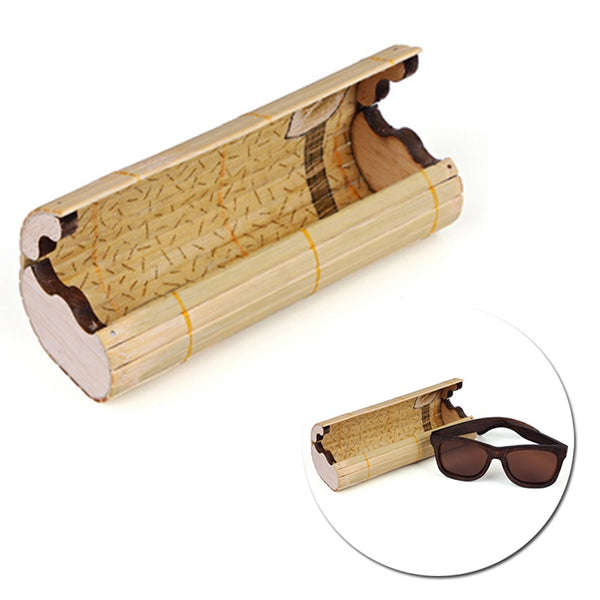 Men Women Bamboo Wooden Sunglasses Box Vintage Handmade Frame Glasses Case