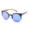 Fashion Round Bamboo Sunglasses Men Wood Sunglasses Women Brand Design Retro Mirror Sun Glasses For Women Oculos de sol feminino