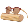 Fashion Round Bamboo Sunglasses Men Wood Sunglasses Women Brand Design Retro Mirror Sun Glasses For Women Oculos de sol feminino