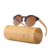 Fashion Round Bamboo Sunglasses Men Wood Sunglasses Women Brand Design Retro Mirror Sun Glasses For Women Oculos de sol feminino