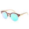 Fashion Round Bamboo Sunglasses Men Wood Sunglasses Women Brand Design Retro Mirror Sun Glasses For Women Oculos de sol feminino