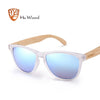 HU WOOD Brand Design Natural Bamboo Sunglasses Sea Gradient Lenses UV400 Driving Shade Mens Sunglasses Eyewear GR8012