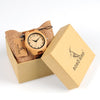 BOBO BIRD WA31A32 Bamboo Wooden Watches for Men Women Number Scales Leather Band Lovers Quartz Watch