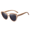 AOFLY Polarized Sun Glasses for Women Bamboo Sunglasses Handmade Bamboo Frame Classic Brand Designer Twin-Beams Goggles AF604