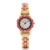 BOBO BIRD O10 Bamboo Women Watches Crystal Dial Ladies Quartz Dress Watch in Wooden Box