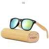 RTBOFY 2017 Retro Bamboo Wood Sunglasses Men Women Brand Designer Goggles Gold Mirror UV400 Eyewear