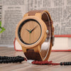 BOBO BIRD Bamboo Wooden Watches Classic Brand Design Soft Leather Band Wood Watch for Men Women