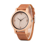 BOBO BIRD L09 Bamboo Wood Watch for Men Quartz Leather Band Wrist Watches 2017 Drop Shipping