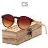 RTBOFY Wood Sunglasses for Women & Men Bamboo Frame Glasses Handmade Wooden Eyeglasses, with Free Bamboo Gift Case