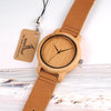 BOBO BIRD Lovers Wood Watches for Women Men Leather Band Bamboo Couple Casual Quartz Watches OEM as Gift