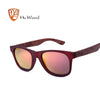 HU WOOD Bamboo Sunglasses Polarized For Unisex Rectangle Plastic Frame Fashion Sun Glasses Women Driving Fishing UV400 GR8007