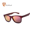 HU WOOD Bamboo Sunglasses Polarized For Unisex Rectangle Plastic Frame Fashion Sun Glasses Women Driving Fishing UV400 GR8007