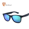 HU WOOD Bamboo Sunglasses Polarized For Unisex Rectangle Plastic Frame Fashion Sun Glasses Women Driving Fishing UV400 GR8007