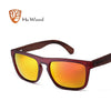 HU WOOD Natural Bamboo Sunglasses for Men Zebra Wood Sun Glasses Polarized Sun glasses Rectangle Lenses Driving UV400 GRS8002