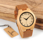 TOP Luxury Brand Watch BOBO BIRD Women Wristwatches Handmade Ladies Wood Watches With Genuine Leather relogio feminino C-A32