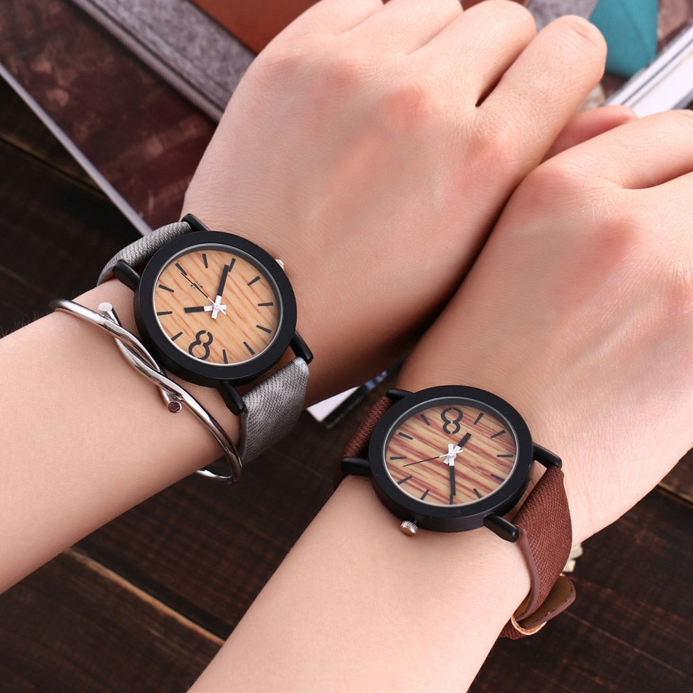 Lovers Design Bamboo Wooden Color Ladies Quartz Wristwatch Handcrafted Wood Watches for Men Women as Gift relogio masculino Tops