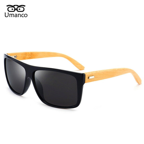 Umanco Classic Fashion Bamboo Foot Sunglasses Men Women Vintage Wooden Sun Glasses Male Driving Goggles Personality Eyewear Gift