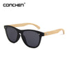 CONCHEN Wooden Sunglasses For Women Fashion Brand Designer UV400 Mirror Lenses Bamboo Sunglasses For Men 2018 New Arrival