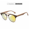 QianJing Retro Wood Sunglasses Men Bamboo Sunglass Women Brand Design Sport Goggles Gold Mirror Sun Glasses Shades lunette oculo