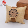 SIHAIXIN Minimalist Bamboo Wood Woman Watch Top Brand Luxury Leather Quartz Wooden Watch Female Cheap Lady With Free Shipping