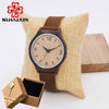 SIHAIXIN Minimalist Bamboo Wood Woman Watch Top Brand Luxury Leather Quartz Wooden Watch Female Cheap Lady With Free Shipping