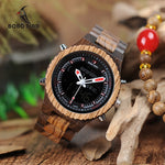 BOBO BIRD LED Digital Wood Case Watch Men Dual Display Quartz Watches Man Luxury relogio masculino in Bamboo Gift Box W-P02