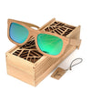 BOBO Square Men Sunglasses Polarized UV Protection Eyewear Women Bamboo Sun Glasses lunettes femmes solaire