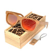 BOBO Square Men Sunglasses Polarized UV Protection Eyewear Women Bamboo Sun Glasses lunettes femmes solaire