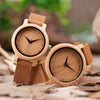 BOBO BIRD Lovers Minimalist Watches Men Wooden Women relojes para mujer Quartz Movement Wrsitwatch Ladies Handcrafted Wood