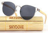 SKYDOVE Wood Sunglasses UV400 Alloy Women Luxury Sunglasses With Box Bamboo Sunglasses Women Sun Glasses