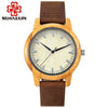 SIHAIXIN Bamboo Wooden Watch Male Minimalist Roman Quartz Watch For Women Man Top Brand Luxury Leather Female Wood Clock Men