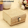 Ring Necklace Earrings Bamboo Wooden Case Jewelry Storage Boxes Holder Gift