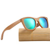 BARCUR Retro Men Sun glasses Women Polarized Sunglasses Bamboo Handmade Wood Sunglasses Beach Wooden Glasses Oculos de sol