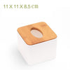 Solid Wood Napkin Holder Square Shape Wooden Plastic Tissue Box Case Home Kitchen Paper Holdler Storage Box Accessories