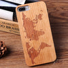 Karstadt Natural Wooden Bamboo Protector Hard Case Cover PC Bumper For iPhone X XR XS Max 5 5S SE 8 Plus 6 6S 8 7 Plus