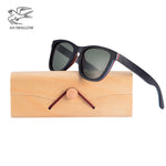 AN SWALLOW BRAND DESIGN Men Sunglasses Bamboo Sunglasses Handmade Wooden Frame Polarized Mirror Lens Classic Gafas de sol UV400