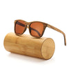 AN SWALLOW  Zebra Wooden Polarized Sunglasses Men's Retro UV Protective Glasses Lady's Bamboo Glasses in Gift Box