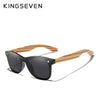 KINGSEVEN 2019 Handmade Brand Design Zebra Polarized Sunglasses Men/Women Mirror Lens Original Wood Eyewear Oculos de sol