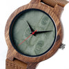 2019 Top Gift Black/Coffee/Green Dial Natural Bamboo Wood Watch Men Women Genuine Leather Wooden Clock Male hour Reloj de madera