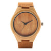 2019 Top Gift Black/Coffee/Green Dial Natural Bamboo Wood Watch Men Women Genuine Leather Wooden Clock Male hour Reloj de madera